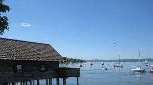 Der Ammersee in Bayern.