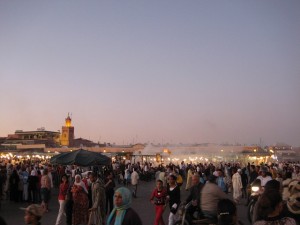Das Stadtzentrum von Marrakesch.