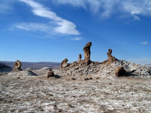 Das Salz der Atacama-Wüste bildet interessante Formen.