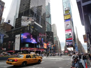 Der Time Square in New York - bekannt aus Film und Fernsehen.
