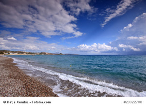 Der Strand von Kefalos.
