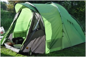 Auf dem Camping-Platz in der Nähe von Cognac.