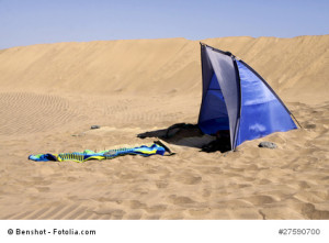 Die Dünenlandschaft von Maspalomas garntiert Ruhe vor neugierigen Blicken.