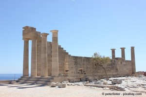Antike Architektur auf Rhodos.