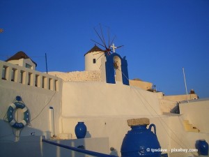 Typische Architektur auf Santorin.
