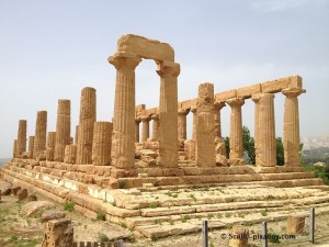 Der Tempel Agrigento Valle Dei Templi auf Sizilien.