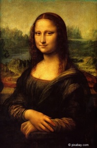 Die Mona Lisa, das vielleicht berühmteste Gemälde der Welt. Gemalt von Leonardo da Vinci.