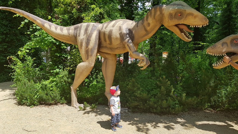 Dinosaurier im Freizeitpark